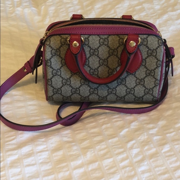 Gucci Handbags - Gucci GG Supreme Monogram Mini Boston